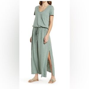 Caslon Green Maxi Tshirt Dress